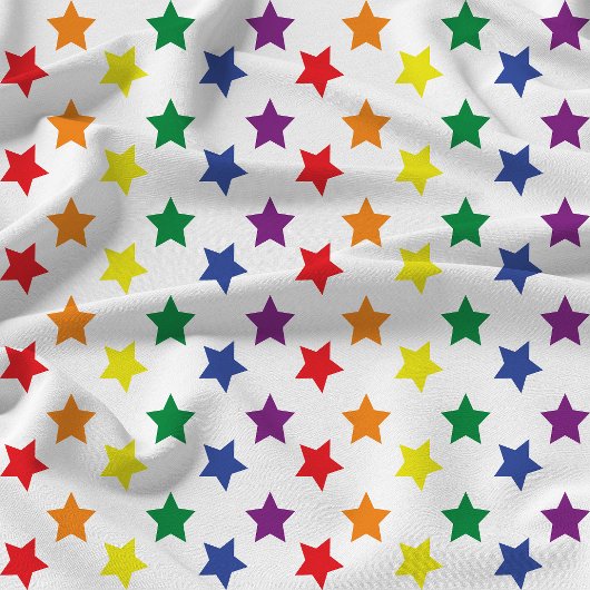 Rainbow Stars Chic Custom Muster Stoff