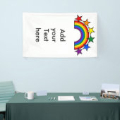 RAINBOW & STARS FLAGFARBEN + Ihre Ideen Banner (Messeveranstaltung)