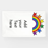 RAINBOW & STARS FLAGFARBEN + Ihre Ideen Banner (Horizontal)