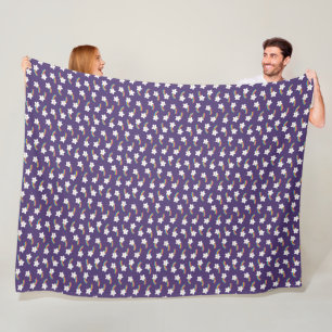 Rainbow Stars Fleece Blanket