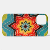 Rainbow Stars Gefärbte Krawatte PhatDyes Case-Mate iPhone Hülle (Rückseite (Horizontal))
