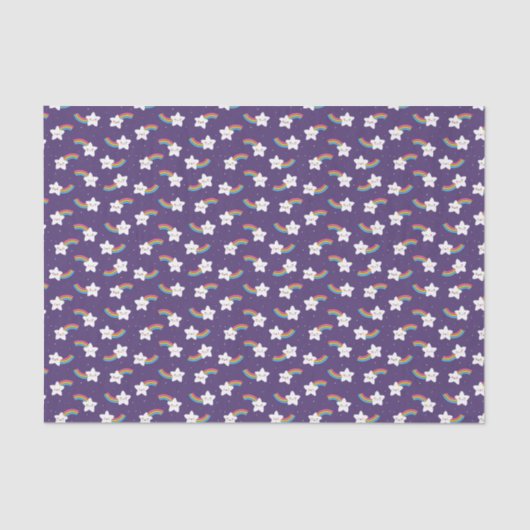 Rainbow Stars Gewebepapier Seidenpapier (Vorderseite)