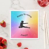 Rainbow Stars Gymnastik Geburtstag Napkins Serviette (Beispiel)