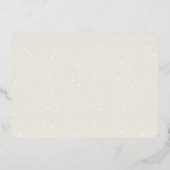 Rainbow Stars Moderne Babydusche Rosa Rose Gold Folieneinladung (Rückseite)