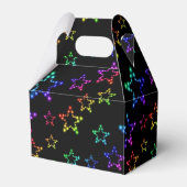 Rainbow Stars Muster Gefälligkeitsbox Geschenkschachtel (Rückseite)