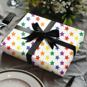 Rainbow Stars Muster Geschenkpapier