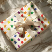 Rainbow Stars Muster Geschenkpapier