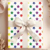 Rainbow Stars Muster Geschenkpapier