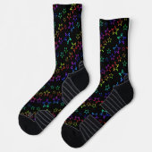 Rainbow Stars Muster Socken (Links)