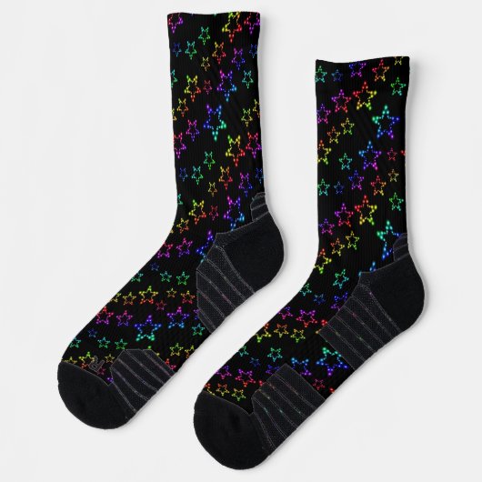 Rainbow Stars Muster Socken (Links)
