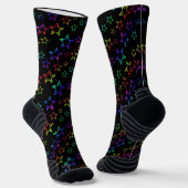 Rainbow Stars Muster Socken (Gewinkelt)