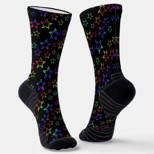 Rainbow Stars Muster Socken (Gewinkelt)