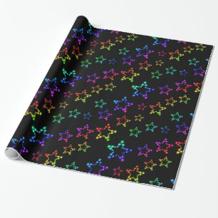 Rainbow Stars Muster Wrapping Paper Geschenkpapier