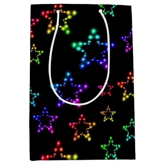 Rainbow Stars Mustertüte Mittlere Geschenktüte (Vorderseite)