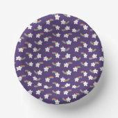 Rainbow Stars Paper Bowls Pappteller (Vorderseite)