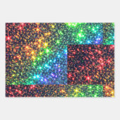 Rainbow Stars Party Paper Napkins Paper Teller Geschenkpapier Set (Vorderseite 3)