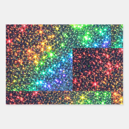 Rainbow Stars Party Paper Napkins Paper Teller Geschenkpapier Set (Vorderseite 3)