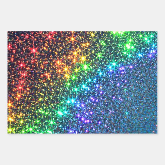 Rainbow Stars Party Paper Napkins Paper Teller Geschenkpapier Set (Vorderseite 2)