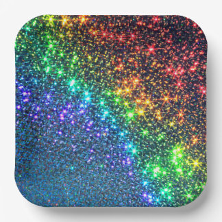 Rainbow Stars Party Paper Napkins Pappteller