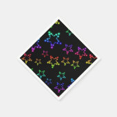 Rainbow Stars Pattern Napkins Serviette (Ecke)