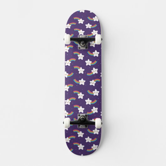 Rainbow Stars Skateboard (Vorderseite)