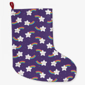 Rainbow Stars Strumpf Großer Weihnachtsstrumpf (Vorderseite)