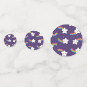 Rainbow Stars Table Confetti Konfetti (Vorderseiten)