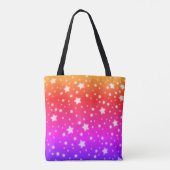 Rainbow Stars Tote Bag Tasche (Rückseite)