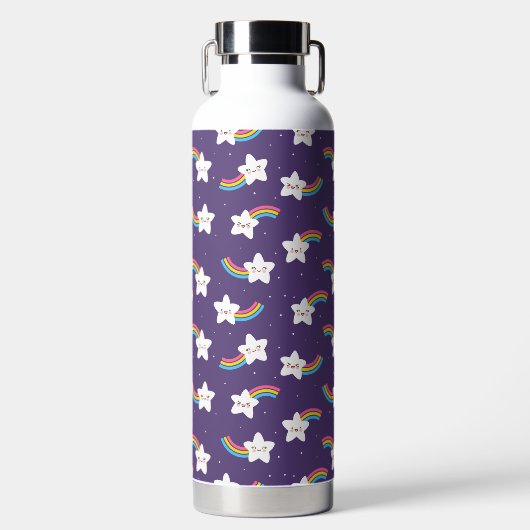 Rainbow Stars Wasserflasche Trinkflasche (Vorderseite)