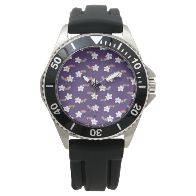 Rainbow Stars Watch Armbanduhr (Vorderseite)