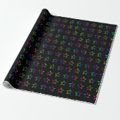 Rainbow Stars Wrapping Paper Geschenkpapier (Ungerollt)