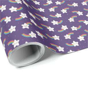 Rainbow Stars Wrapping Paper Geschenkpapier