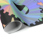 Rainbow-Steampen-Metallgetriebe Kunst Geschenkpapier (Rolleneckpunkt)