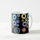 Rainbow-Steampen-Metallgetriebe Kunst Kaffeetasse (VorderseiteRechts)