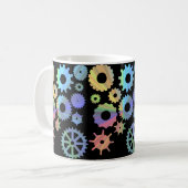 Rainbow-Steampen-Metallgetriebe Kunst Kaffeetasse (Vorderseite Links)