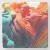 Rainbow Steinuntersetzer (Vorderseite)