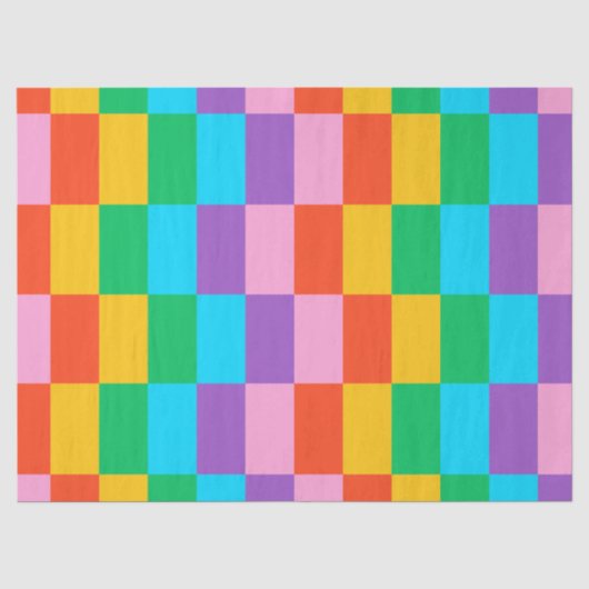 Rainbow Steps Blocks Gewebpapier - Fett farbig Seidenpapier (Vorderseite)