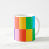Rainbow Steps Blocks Muster Klassische Tasse (VorderseiteRechts)