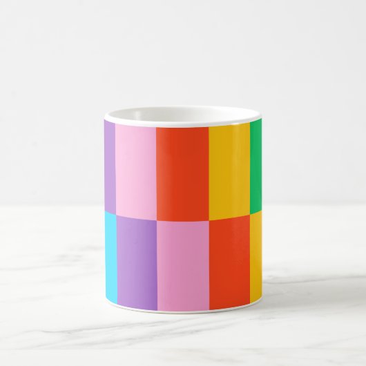 Rainbow Steps Blocks Muster Klassische Tasse (Mittel)