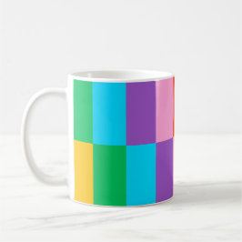 Rainbow Steps Blocks Muster Klassische Tasse