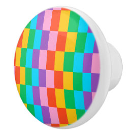 Rainbow Steps Blocks Pattern Keramik Knock Keramikknauf