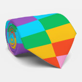 Rainbow Steps Blocks Pattern Necktie Krawatte (Gerollt)