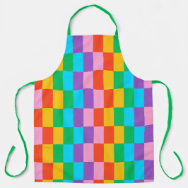 Rainbow Steps Blocks Pattern Schürze