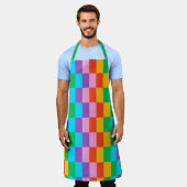 Rainbow Steps Blocks Pattern Schürze (Getragen)