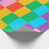 Rainbow Steps Blocks Wrapping Paper Geschenkpapier (Ecke)