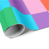 Rainbow Steps Blocks Wrapping Paper Geschenkpapier (Rolleneckpunkt)