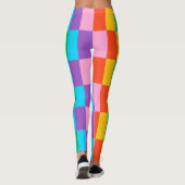 Rainbow Steps Color Block Leggings – Bold Style (Rückseite)