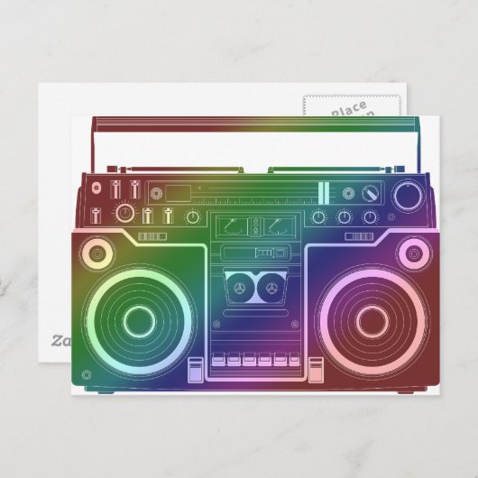 Rainbow Stereo Postkarte (Vorne/Hinten)