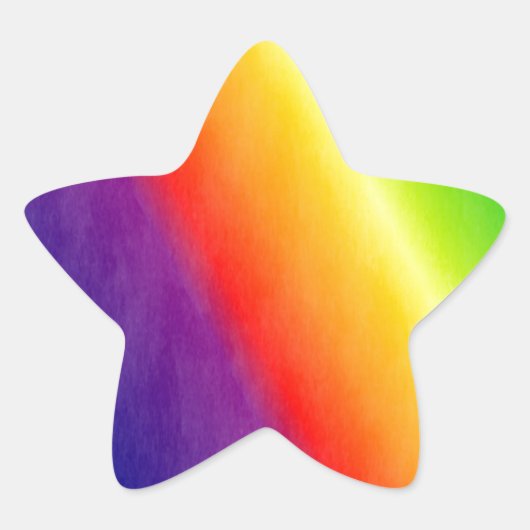 Rainbow Stern-Aufkleber (Vorderseite)