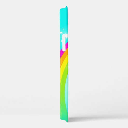 Rainbow-Sterne Aqua-Sky-individuelle Name Case-Mate iPhone Hülle (Rückseite / Rechts)